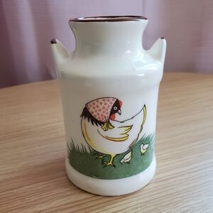 Vintage Hen & Chicks‎ Mini Ceramic Milk Jug